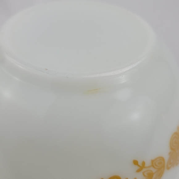 Vtg Pyrex 402 Butterfly Gold Cinderella Bowl - Picture 10 of 12